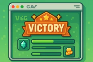 VG Game challenge gameplay on browser screen