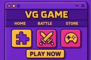VG Game online play interface on browser screen